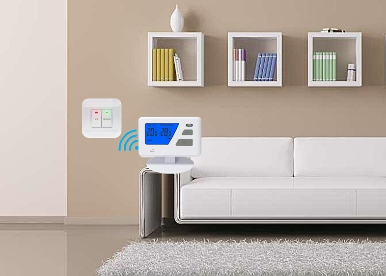 230V White Color Non - Programmable Boiler Room Thermostat For Heating Control