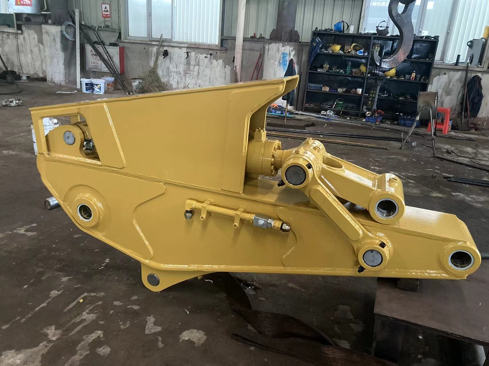 Short Excavator CAT313 Tunnel Arm Multipurpose Q355B Material