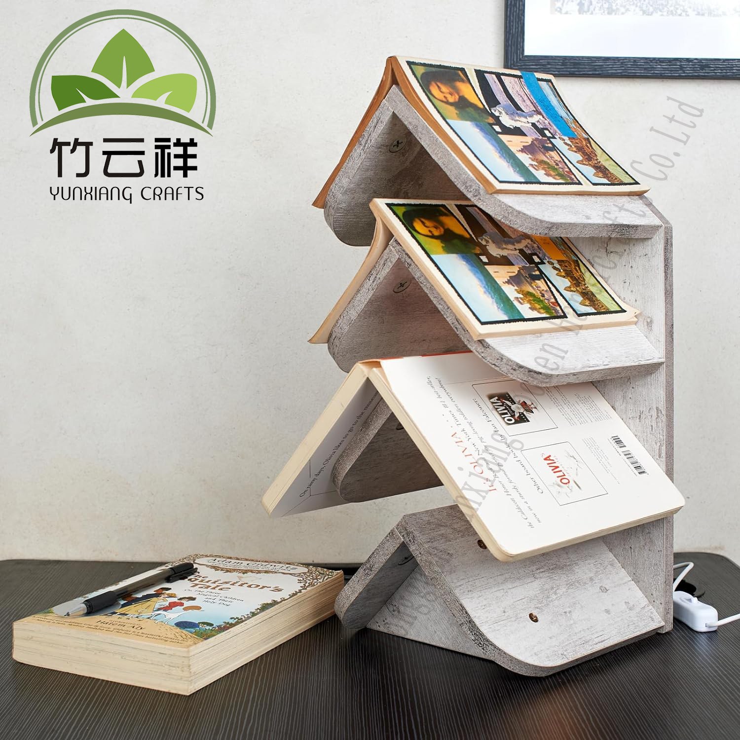 Customizable Desktop Organizer - Multi-Functional Bookcase/Office Desk Storage/Solution for Efficient Organization