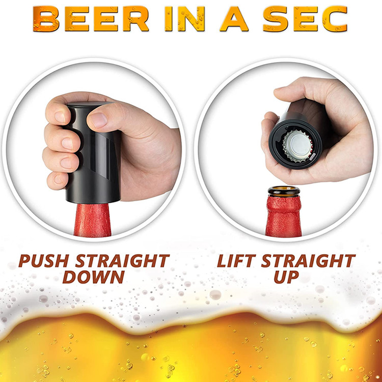 Automatic Beer Bottle Opener Push Down Pop Off Magnet Bottle Top Openers