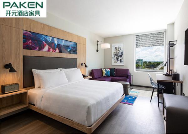 Natural Veneer Hotel Bedroom Sets Loose Furniture + Fixed Furniture Large