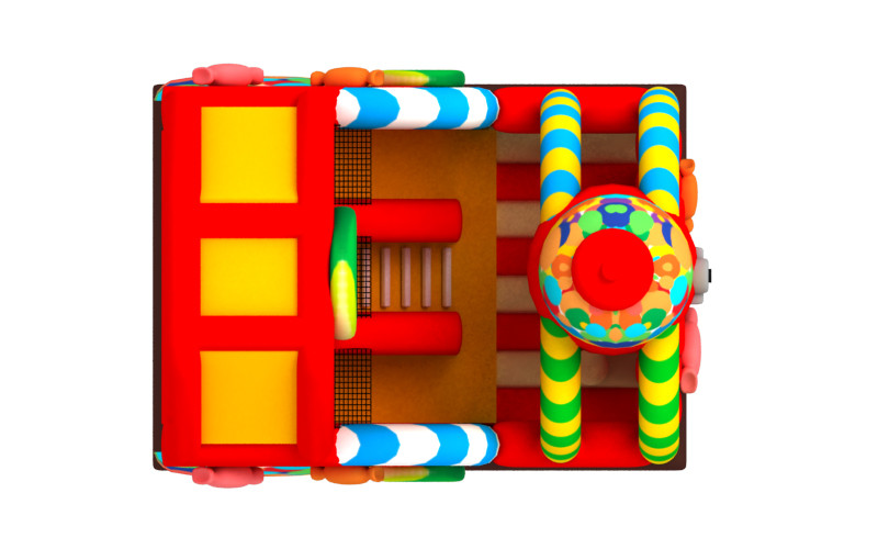 Factory Inflatable Bouncy House With Slide Candy Inflatable Combo