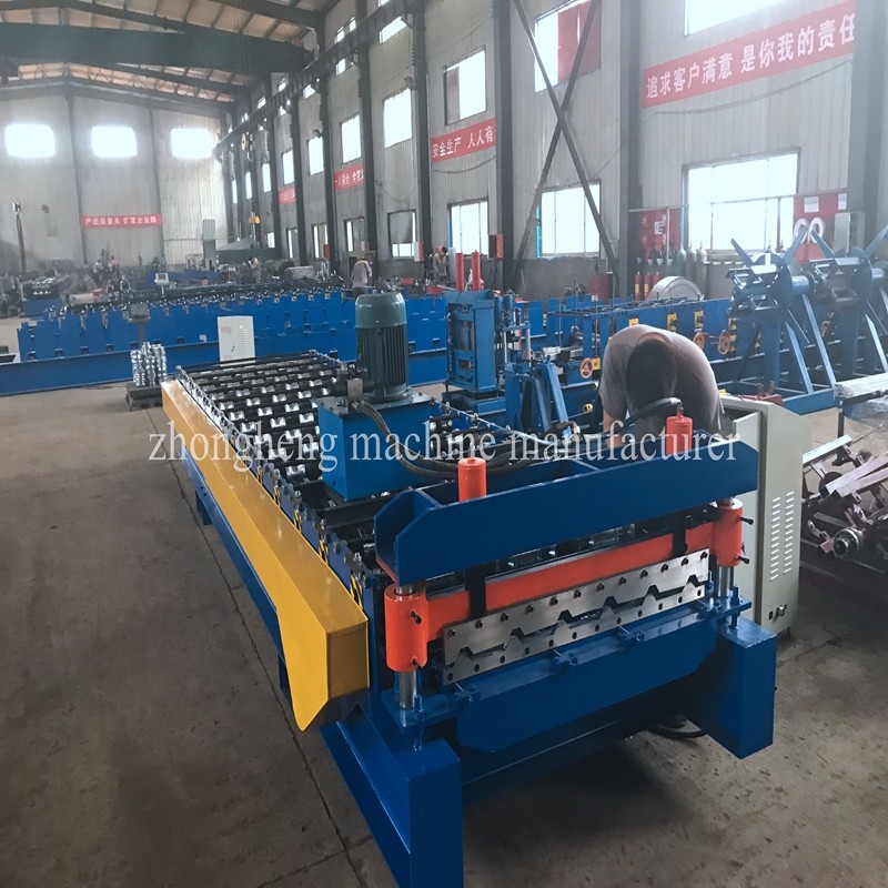 Steel Fascia Roof R Panel Roll Forming Machine With PLC Control