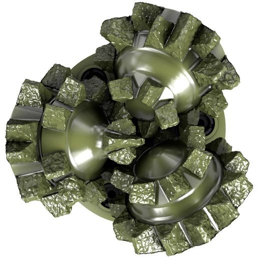 ISO API Standard Milled Tooth Rotary Steel Tricone Drill Bit For Construction Rock Works