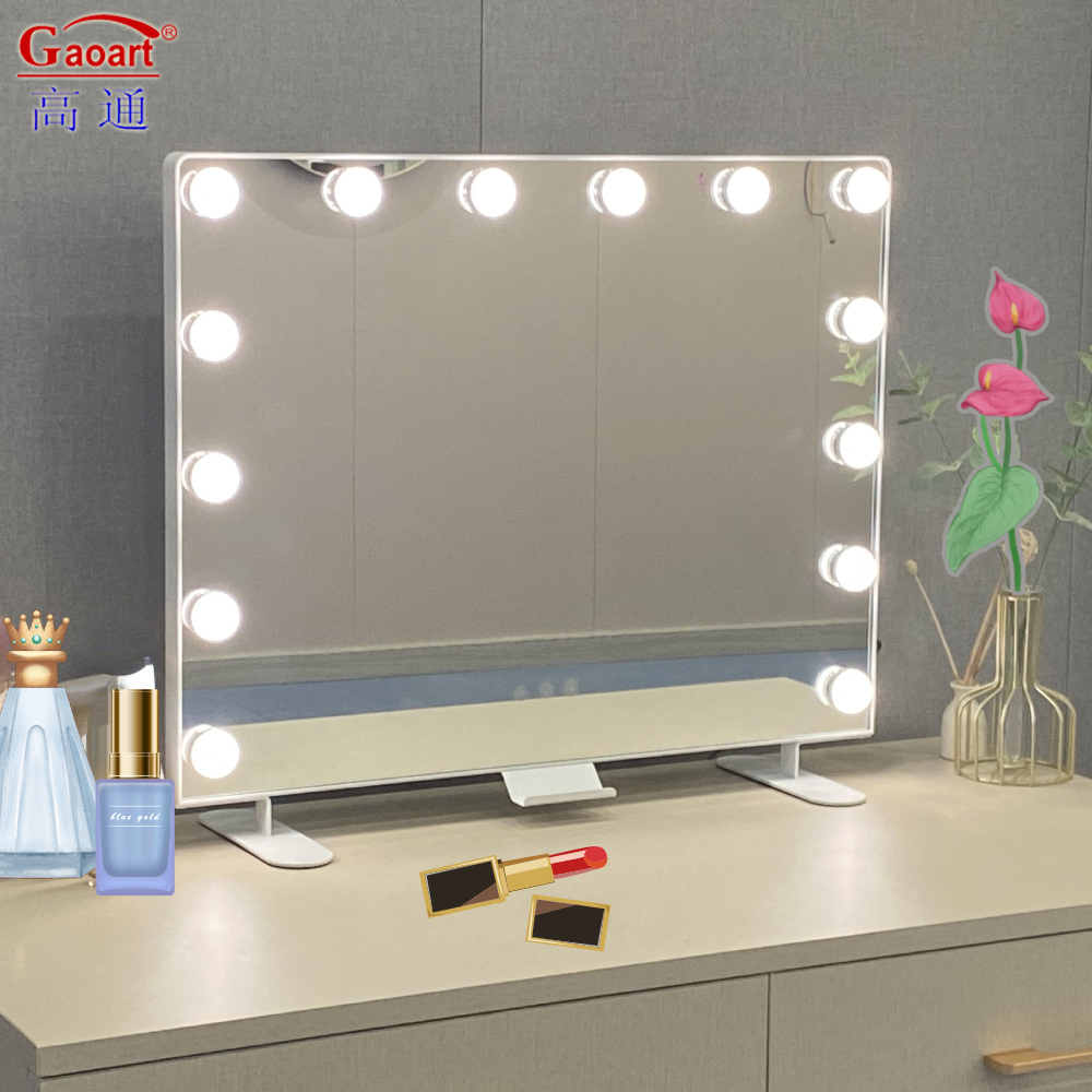 Full Design Metal Glass Mirror Hollywood Vanity Table for Everyday Occasions