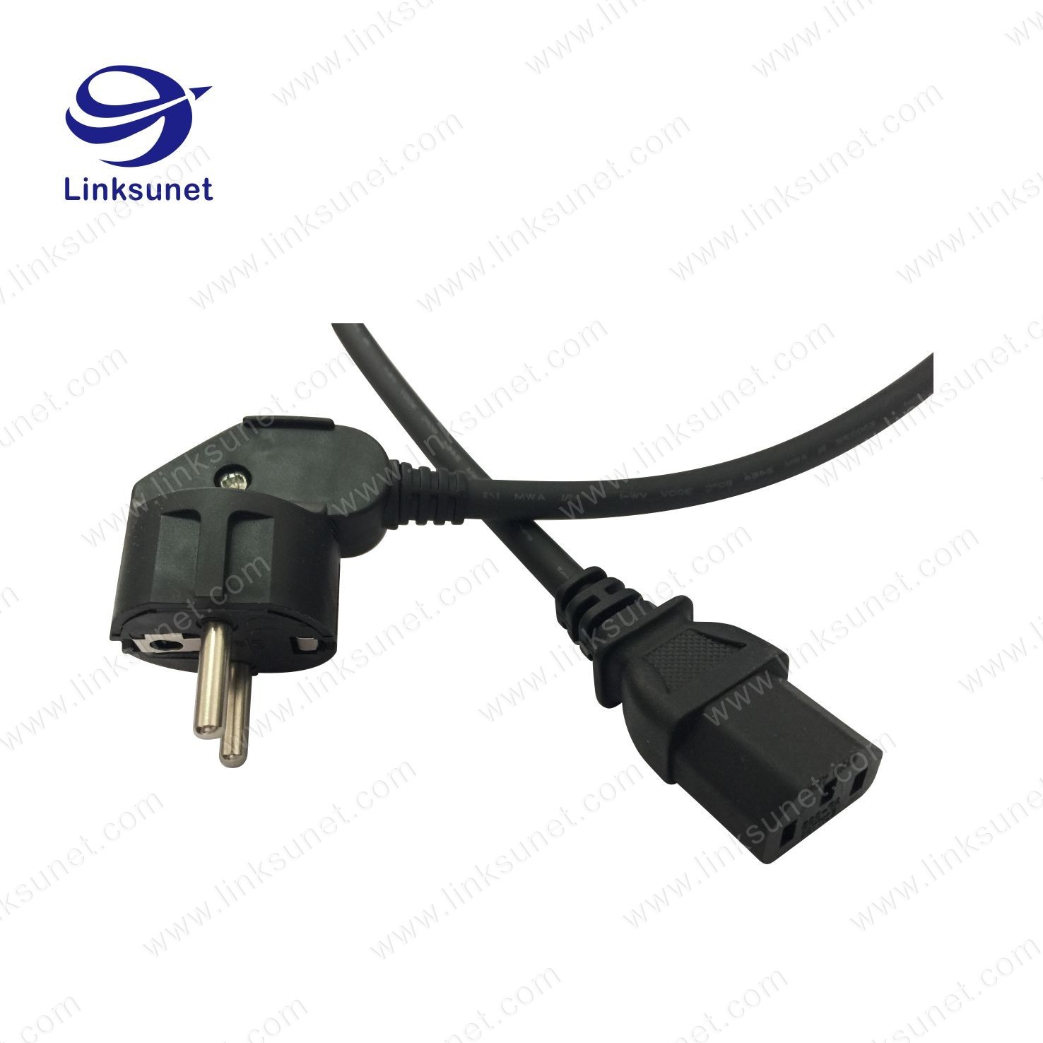 European Custom Cable Harness Power Line 3 G 0.75 Black Length Customized