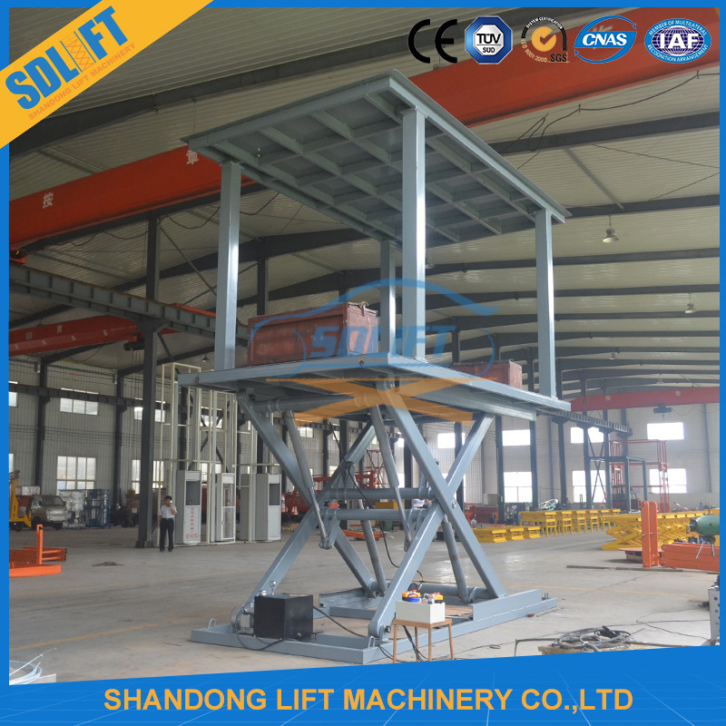 3T 3M Double Deck Scissor Car Parking Lift for Home Garage with CE