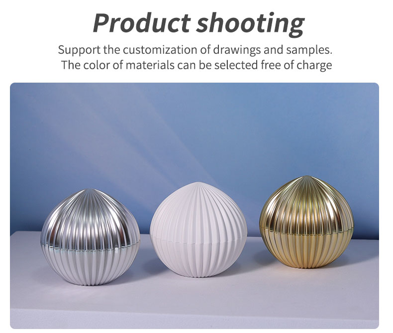 10g Cream Bottle Gold Silver Spherical Cream Cap for ABS Plastic Cosmetic Packaging Supplies