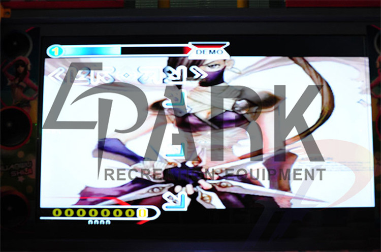 Fashion Amusement Dance Hero Arcade Machine For 1 - 2 Player 400W