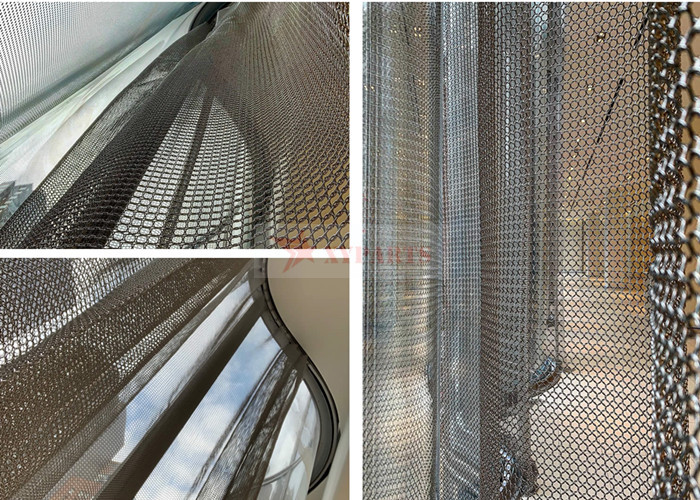 Welded Ss Chainmail Metal Mesh Curtain For Room Divider