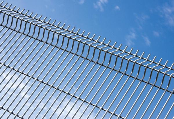 1m Length Steel Garden Fence Panels , 3.5mm Diameter Galvanized Mesh Wire