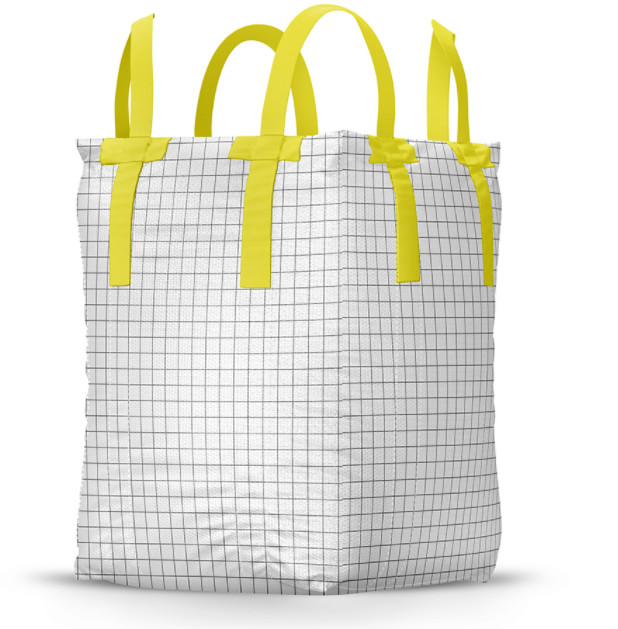 500-2000kg Type D Bulk Bags U Type Tubular Full Loops FIBC Tote