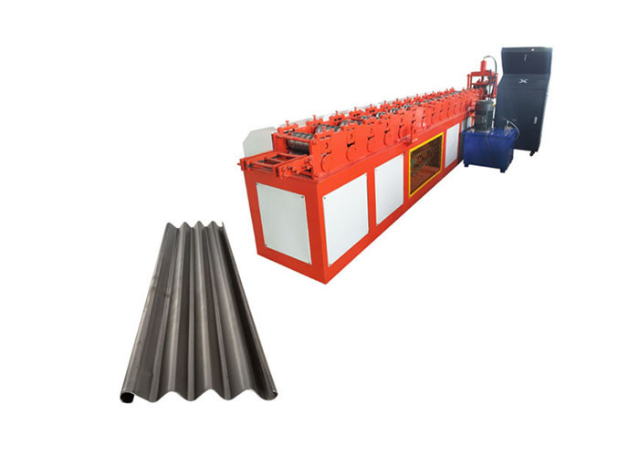 Corrugated Profile Roller Shutter Door Roll Forming Machine Aluminum / Iron Material