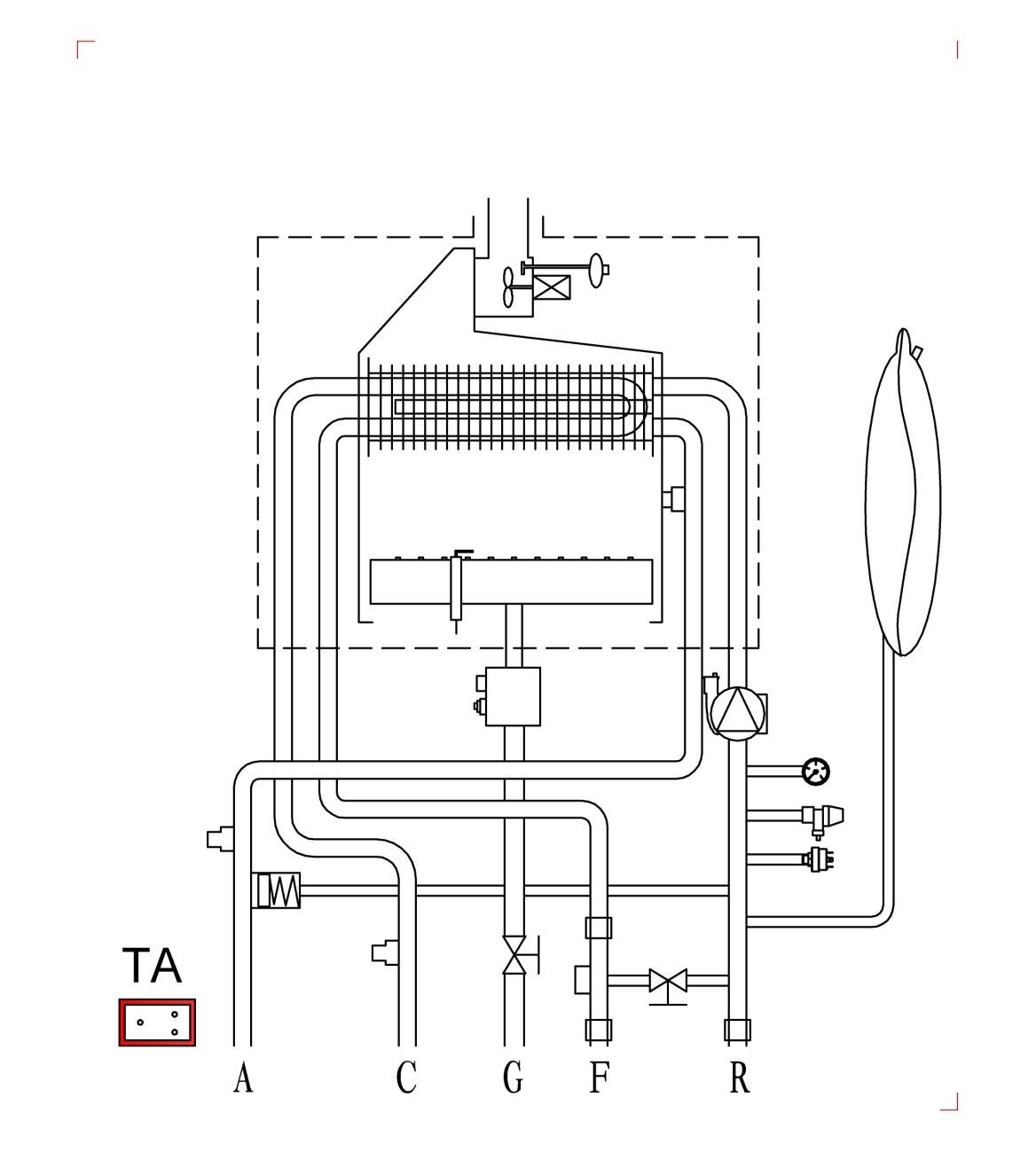 32000w Wall Hung Home Gas Boiler Make Hot Water For Bathroom