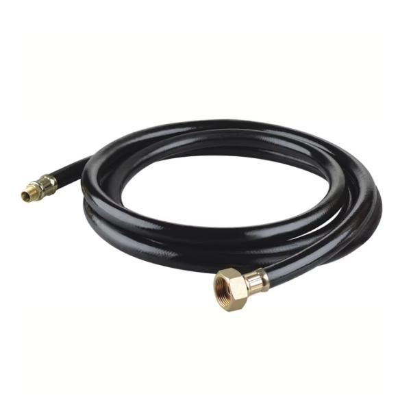 Customizable Encapsulated Hose for Fire Extinguishers Lengths and Fittings Upon