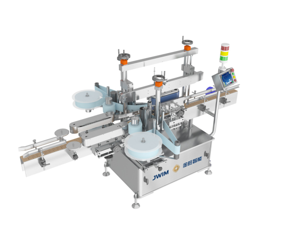 Pharmaceutical Chemical Self Adhesive Double Sided Labeling Machine