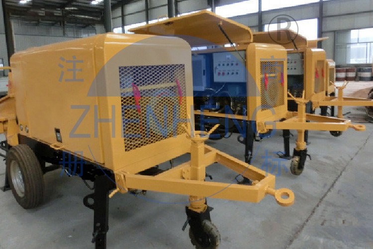 Compact Structure Diesel Concrete Pump For Concrete Conveying 12 Months Warranty