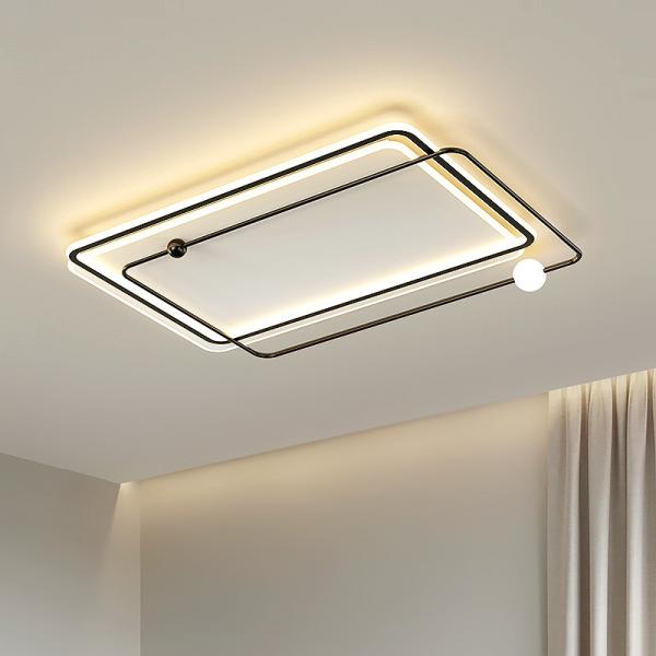 Nordic Living Room Minimalist Ceiling Lights Modern Bedroom Recessed Rectangular