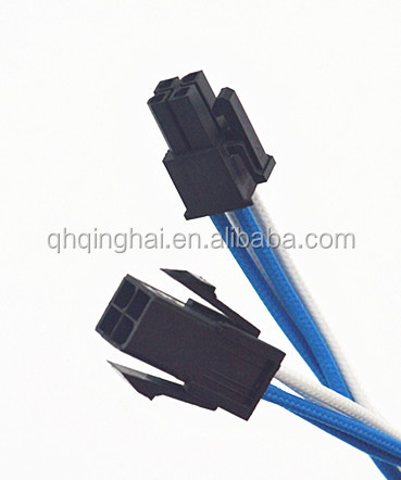 ATX Sleeved 4Pin PC Molex Cable Male to Female 1007 20AWG Power Supply Extension Cable