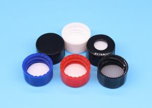 China 18mm Threaded Screw Cap Customized Color PP Material With Inner Plug on sale