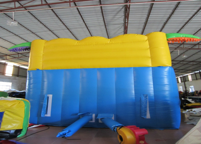 Giraffe arch inflatable standard dry slide animals zoo park inflatable standard slide for children