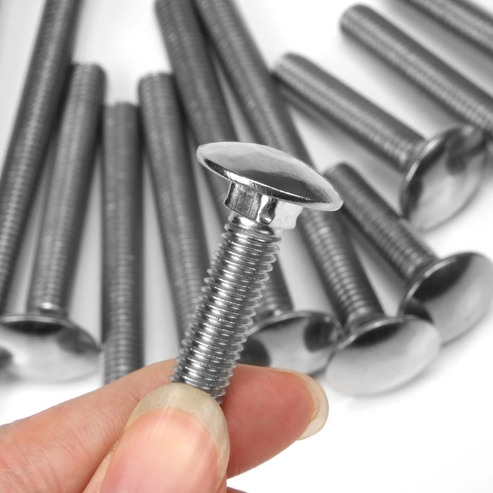 HDG/ZP/Plain And Stainless Steel Carriage Bolt DIN603 With Nut