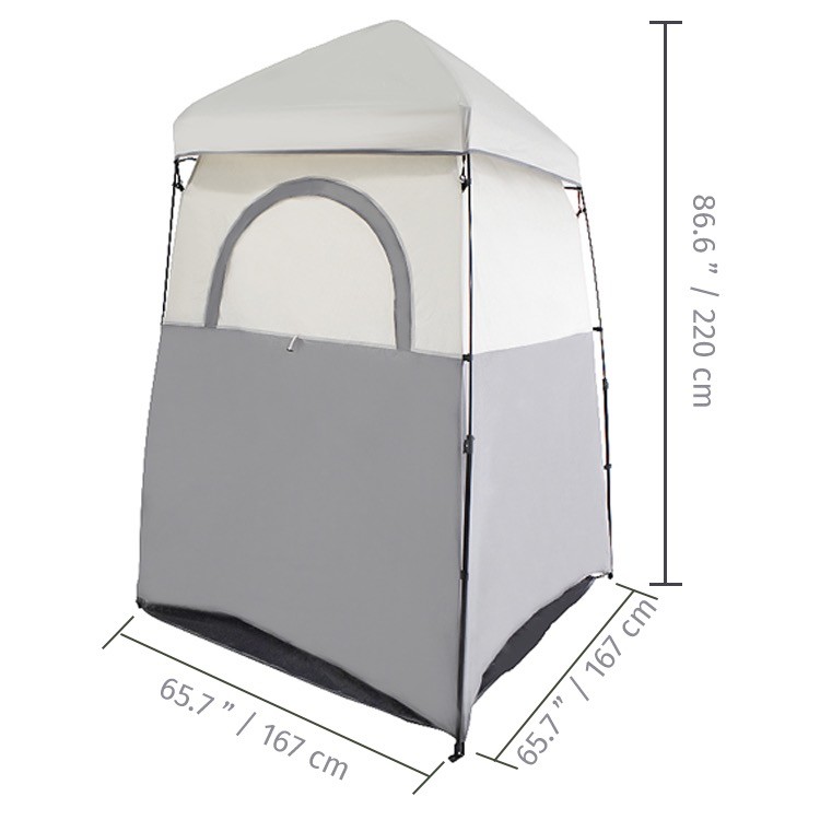 Single Door Privacy 190T Polyester Camping Shower Tent