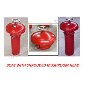 Marine type A external open with a shrouded mushroom head, mushroom shaped vent
