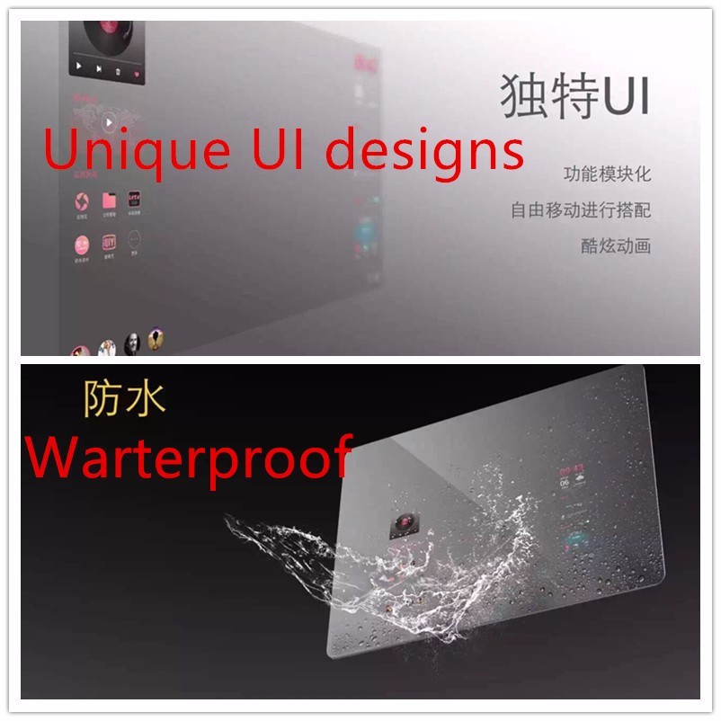 Waterproof Mirrors With Tv Built In With Defogger Lumen 1100-1200 LM/M