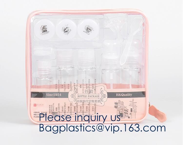 Travel Bag Large Toiletry Bag Makeup Organizer clear pvc cosmetic bag,Cosmetic Packing Toiletries Bag for Women BAGEASE