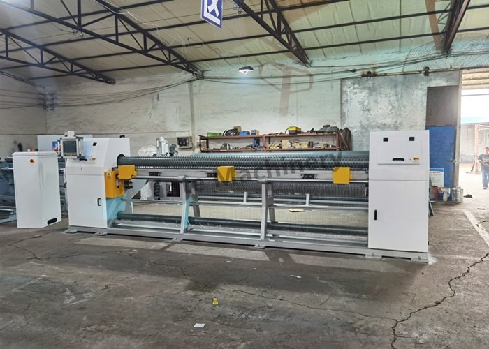 4.5m Plc Chicken Cage 1/2'' Gabion Wire Mesh Machine