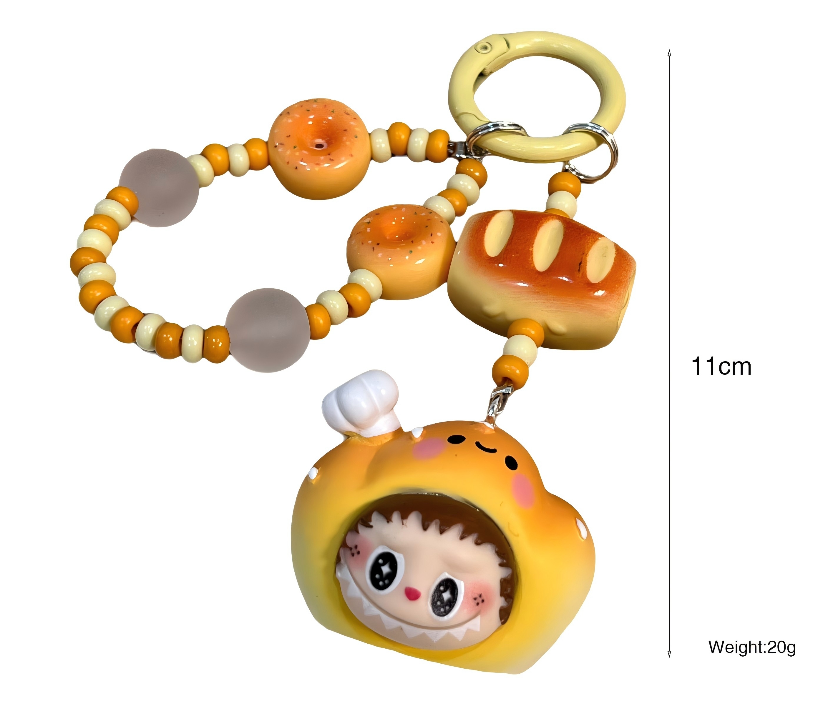 Labubu PVC Keychain Pop Mart Monster Doll Bag Charm Phone Lanyard Mobile Phone Strap