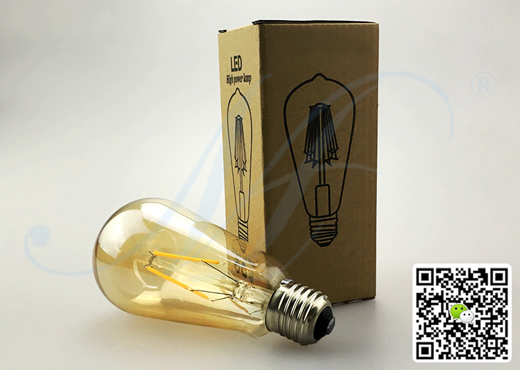 CE RoHS FCC SAA Approved High Quality ST64 Edison LED Bulb E26 E27 B22 4W AC220-240V Shop Light Warm White Cold White
