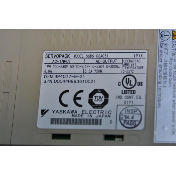 Quality SGDS-08A05A Yaskawa three phase high power aC output servopack model for sale