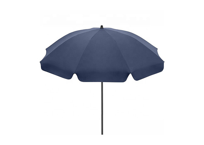 Courtyard Folding Beach Umbrella , Outdoor Parasol Umbrella UV Resistant