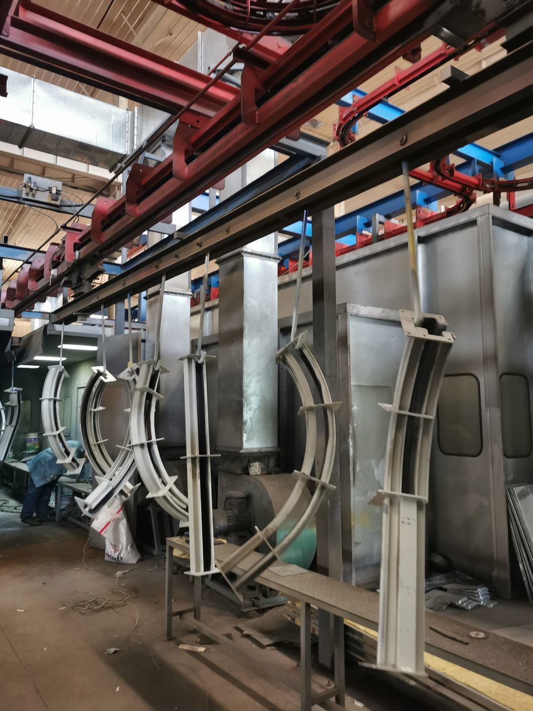Top Automatic Powder Coating Line Powder Coating Equipment for Conveyor Track
