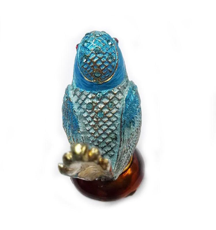 beautiful bird metal pewter jewelry box animal bird trinket boxes