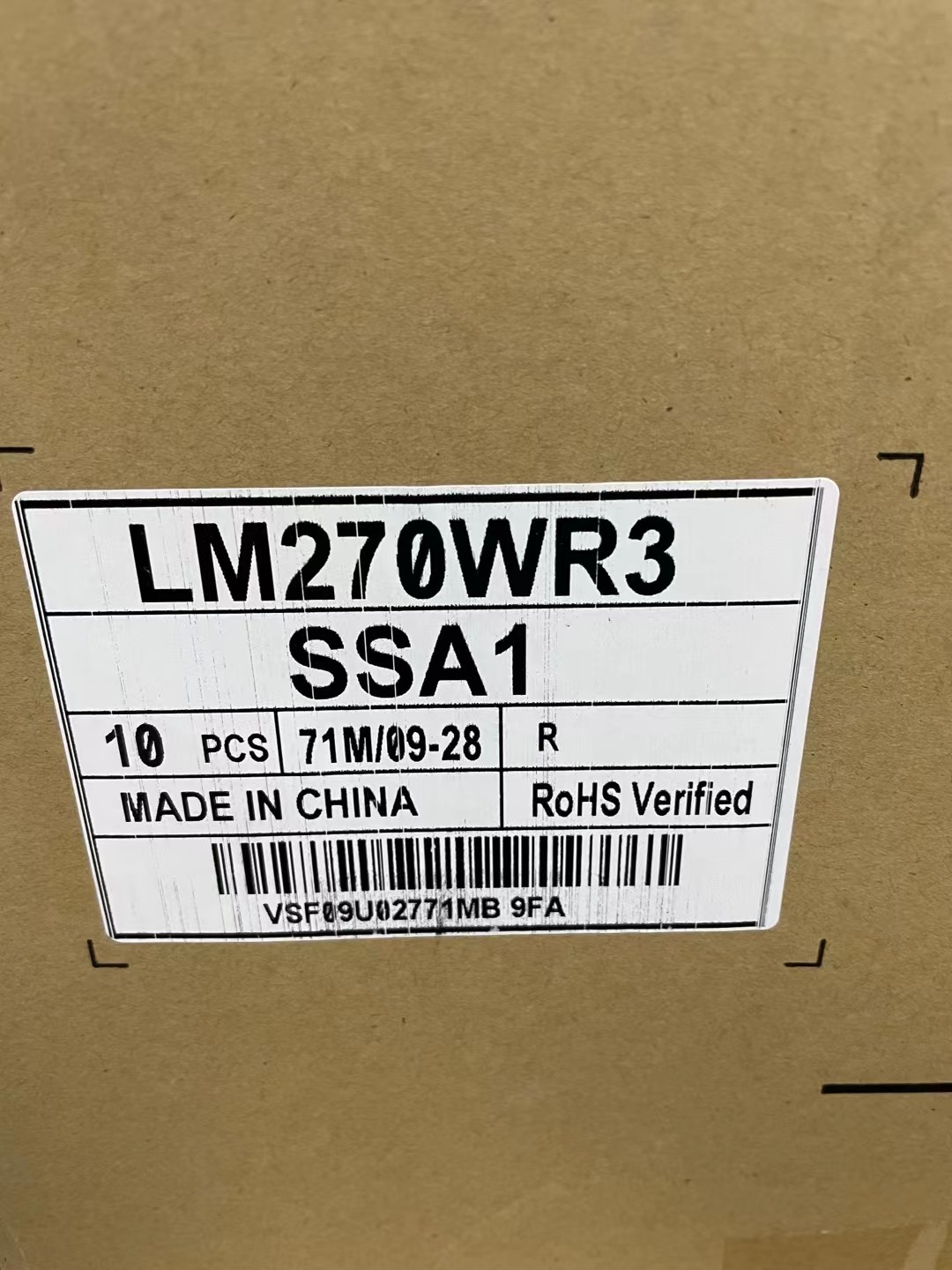 27in 163PPI 3480x2160 Industrial Lcd Panel LM270WR3-SSA1 350cd/M2