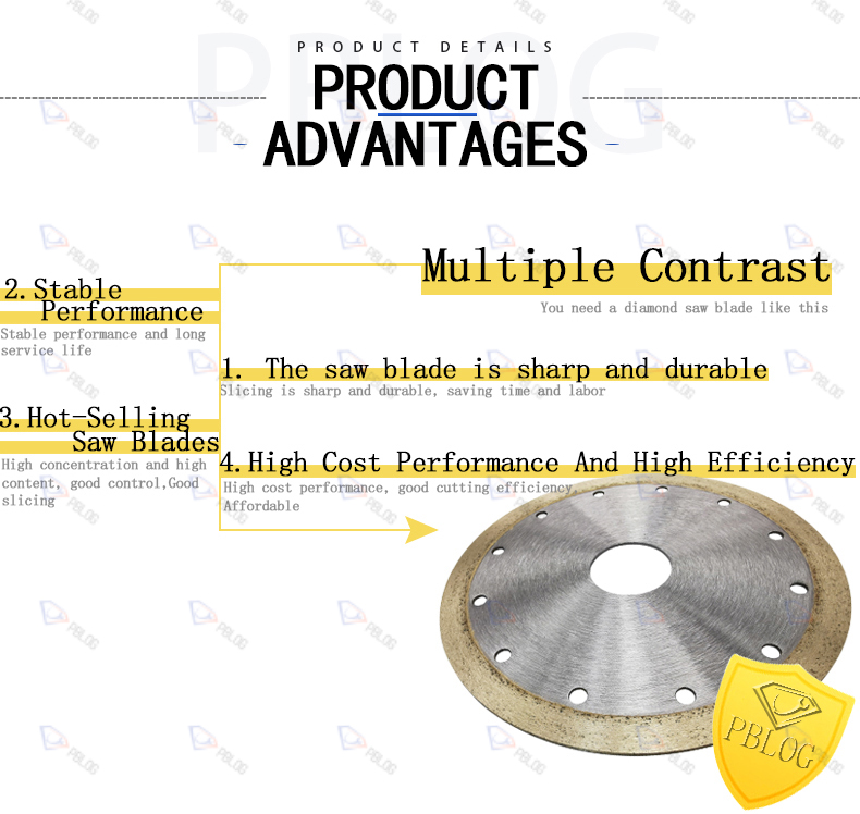 PBLOG Factory Sale Diamond Grit Circular Saw Blades Class Cutting Glass Machinery Accessory