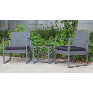 China Garden Injection Plastic Imitation Rattan Sofa Three Piece Set on sale