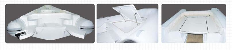 15 Persons Inflatable Rib Boat Abrasion Resistance 25 Ft Orca Hypalon All Colors