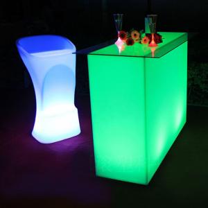  Commercial Luminous LED Bar Counter , Rectangle LED Glow Table Waterproof Manufactures