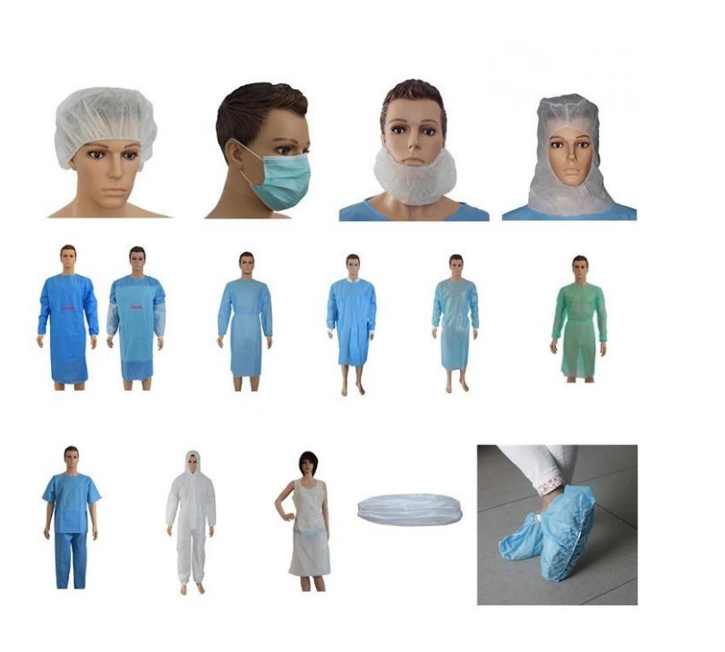 Chemical Working White PP SMS Non-toxic Medical Coverall Suit