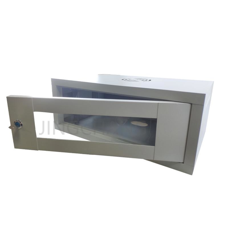 4U Wall Mount Server Cabinet IT Network Rack Enclosure Lockable Door
