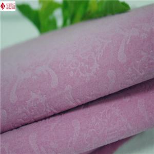 Luxury Watch Boxes Printed Velvet Fabric With Soft Plush , Patterned Flock