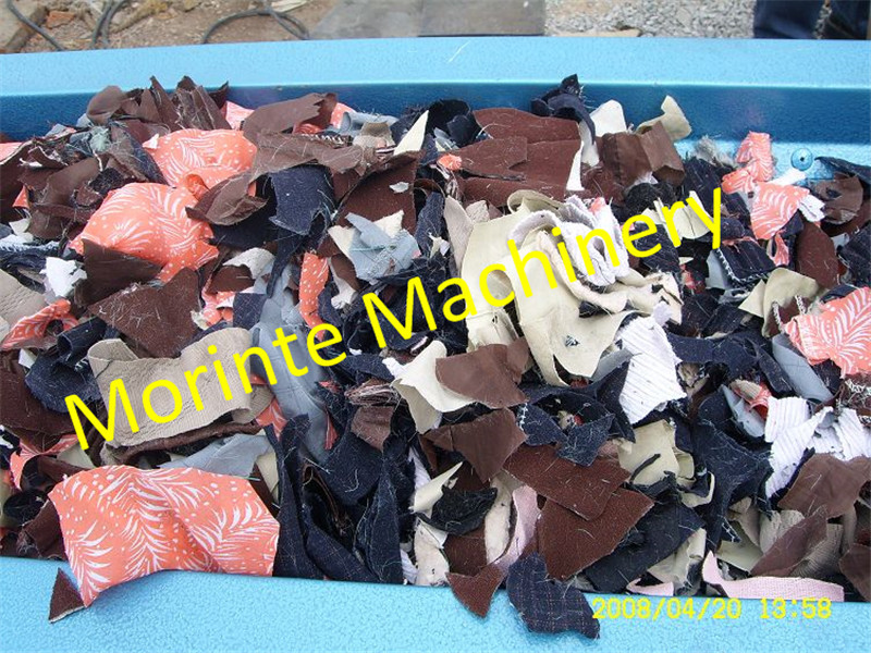 Waste yarn and fabric cutting machine for recycling purpose