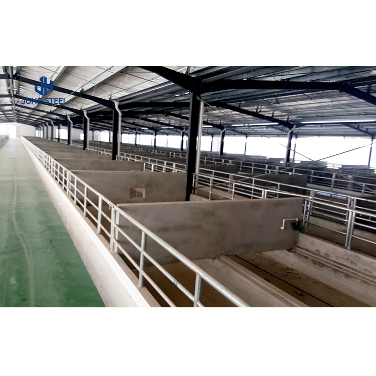 Improved Productivity Prefab Steel Structure Dairy Cow Shed Farm