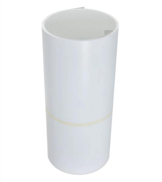 Alloy3105 0.019" x 14"In x 50Ft White/White Color Flshing Roll Colord Aluminum