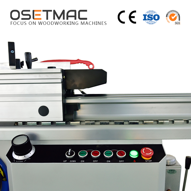 Horizontal Style OSETMAC Sliding Table Panel Saw MJ6132BD for Woodworking 3250*3450*900mm