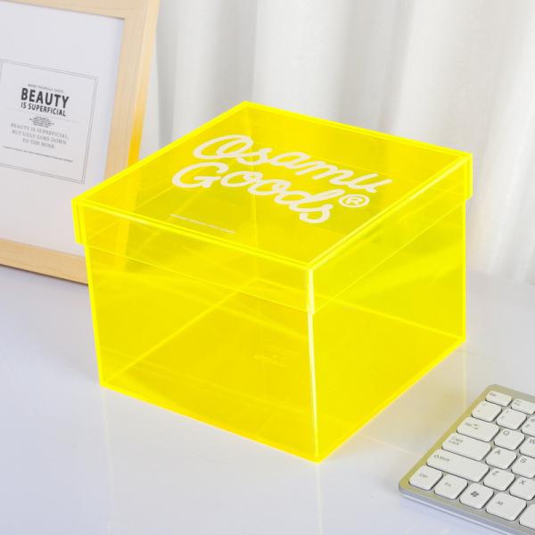 Factory Customized Color Acrylic Storage Box With Lid For Food Rose Candy